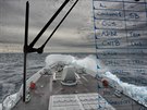 Pohled z mstku panlsk lodi ESPS Alvaro de Bazan bhem cvien Cold Response...