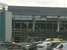 Vbuchy v odletov hale letit Zaventem v Bruselu