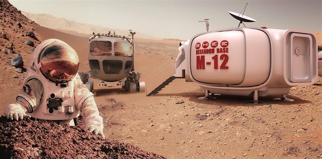 Vizualizace pouití habitatu SHEE na Marsu