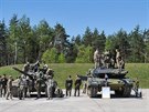 Tankov zvod NATO v Bavorsku