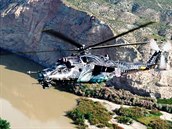 Vrtulnk Mi-24/35 s nzvem Alien Tiger 221. letky z Nmti nad Oslavou bhem...
