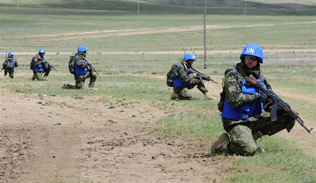 etí vojáci na cviení Khaan Quest v Mongolsku
