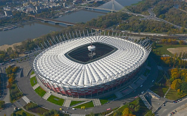 Národní stadion ve Varav - djit summitu Severoatlantické aliance