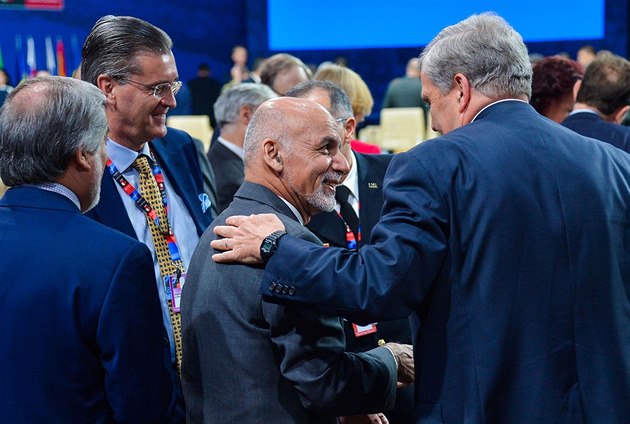 Afghánský prezident Ašraf Ghání na summitu NATO ve Varšavě