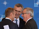 f Evropsk rady Donald Tusk, generln tajemnk NATO Jens Stoltenberg a...