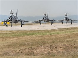 Polsk stroje Su-22M4 na cvien Ample Strike v Nmti nad Oslavou