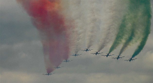 Italská akrobatická skupina Frecce Tricolori