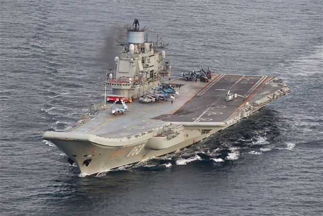 Ruská loď Admirál Kuzněcov. Ilustrační foto.