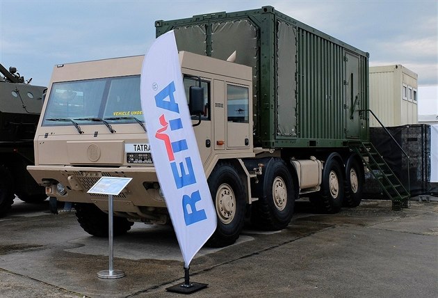 Speciální kontejner pardubického výrobce Retia pro sledovací systém NATO
