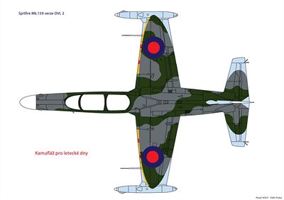 Vizualiazce nstiku letounu L-159 do barev druhovlenho stroje Spitfire