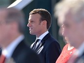 Francouzský prezident Emmanuel Macron na schůzce lídrů NATO v Bruselu