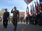 Odhalení pamětní desky generálu Aloisi Liškovi ve francouzském Wormhout poblíž...