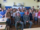 Joint Sky (červen 2017) -
               zástupci letectva USA debatovali
               na školách v ČR (Základní škola,
               Protivín, 28.6.2017)