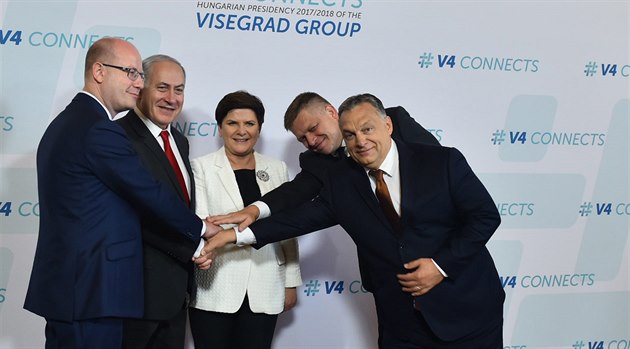 Setkání premiér Visegrádské tyky a Izraele (19. ervence 2017).