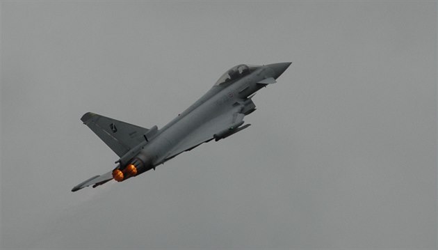 Italský Eurofighter Typhoon na Dnech NATO v Ostrav
