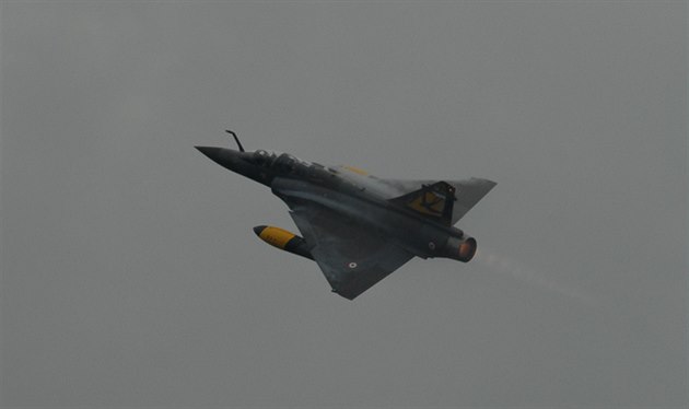 Bojový letoun Mirage-2000D francouzské skupiny Couteau Delta