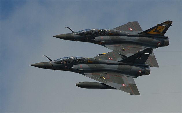 Francouzský tým Couteau Delta na strojích Mirage-2000D se loučí s Ostravou