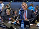 f NATO Jens Stoltenberg bhem prvnho zasedn Severoatlantick rady v novm...