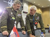 Čeští zástupci na jednání Vojenského výboru NATO. Náčelník generálního štábu...