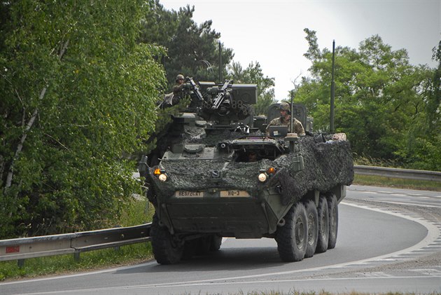 Konvoj americké armády ve Staré Boleslavi