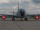 Americk tanker KC-135 bhem cvien Sky Avenger na letiti v Pardubicch