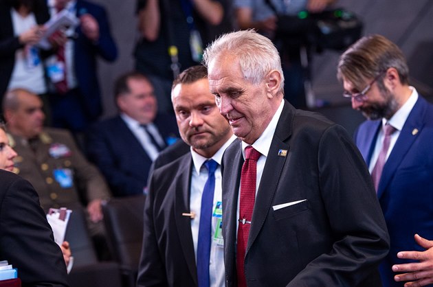 Prezident Milo Zeman na summitu Severoatlantické aliance v Bruselu