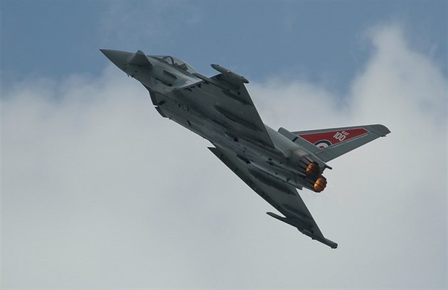 Britský Typhoon na Dnech NATO v Ostrav