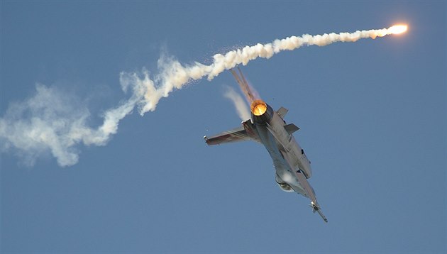 Letoun F-16 dánských vzduných sil na Dnech NATO v Ostrav