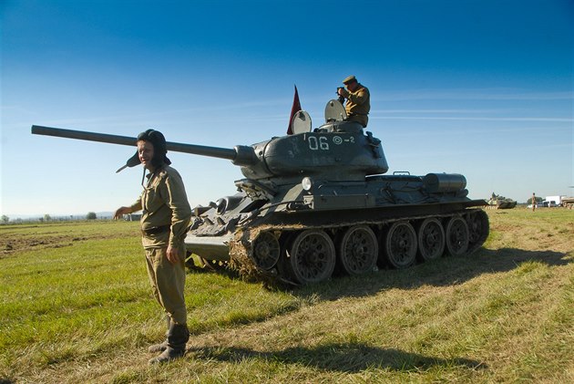 Historický tank T-34 Dnech NATO v Ostrav