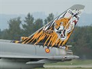 Letoun Eurofighter Typhoon panlskho letectva na Dnech NATO v Ostrav