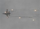 Letoun F-16 polských vzdušných sil na Dnech NATO v Ostravě