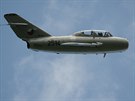 Letoun MiG-15UTI na Dnech NATO v Ostrav