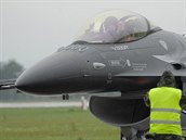 Dark Falcon belgickho letectva na Dnech NATO v Ostrav