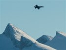 Kanadsk stroj CF-18 na cvien Trident Juncture v Norsku