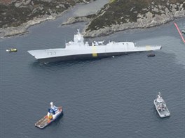 Potopen norsk fregata Helge Ingstad