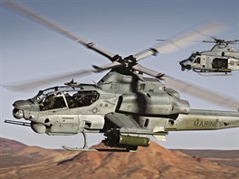 Bitevnk AH-1Z Viper a vceelov bratek UH-1Y Venom