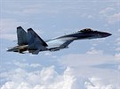 Rusk bojov letoun Su-35 nad Baltem