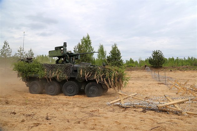 etí vojáci v Litv v rámci pedsunuté vojenské pítomnosti NATO