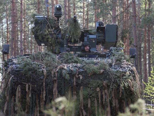 etí vojáci v Litv v rámci pedsunuté vojenské pítomnosti NATO