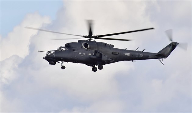 Bitevník Mi-24 maarského letectva na Dnech NATO v Ostrav