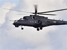 Bitevnk Mi-24 maarskho letectva na Dnech NATO v Ostrav