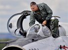 Dny NATO v Ostravě. Pilot rumunského stroje MiG-21