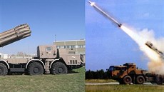 Ruský raketomet Smer a ínský raketomet A100