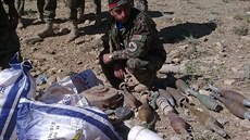Nalezená munice a vojenský materiál během jedné z operací ve Vardaku