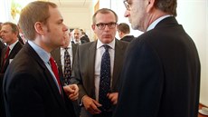 eský velvyslanec pi NATO Jií edivý na národní konferenci Nae bezpenost...