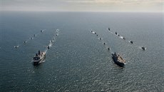 Flotila NATO během cvičení BALTOPS