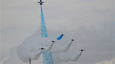 Singapore Air Show. Black Eagles Aerobatic Team (Republic of Korea Air Force)...