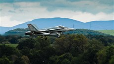 Letoun CF-188 Hornet kanadských vzduných sil na Dnech NATO v Ostrav