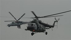 Vrtulníky Mi-171 a bitevní Mi-24/35