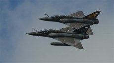 Francouzský tým Couteau Delta na strojích Mirage-2000D se louí s Ostravou